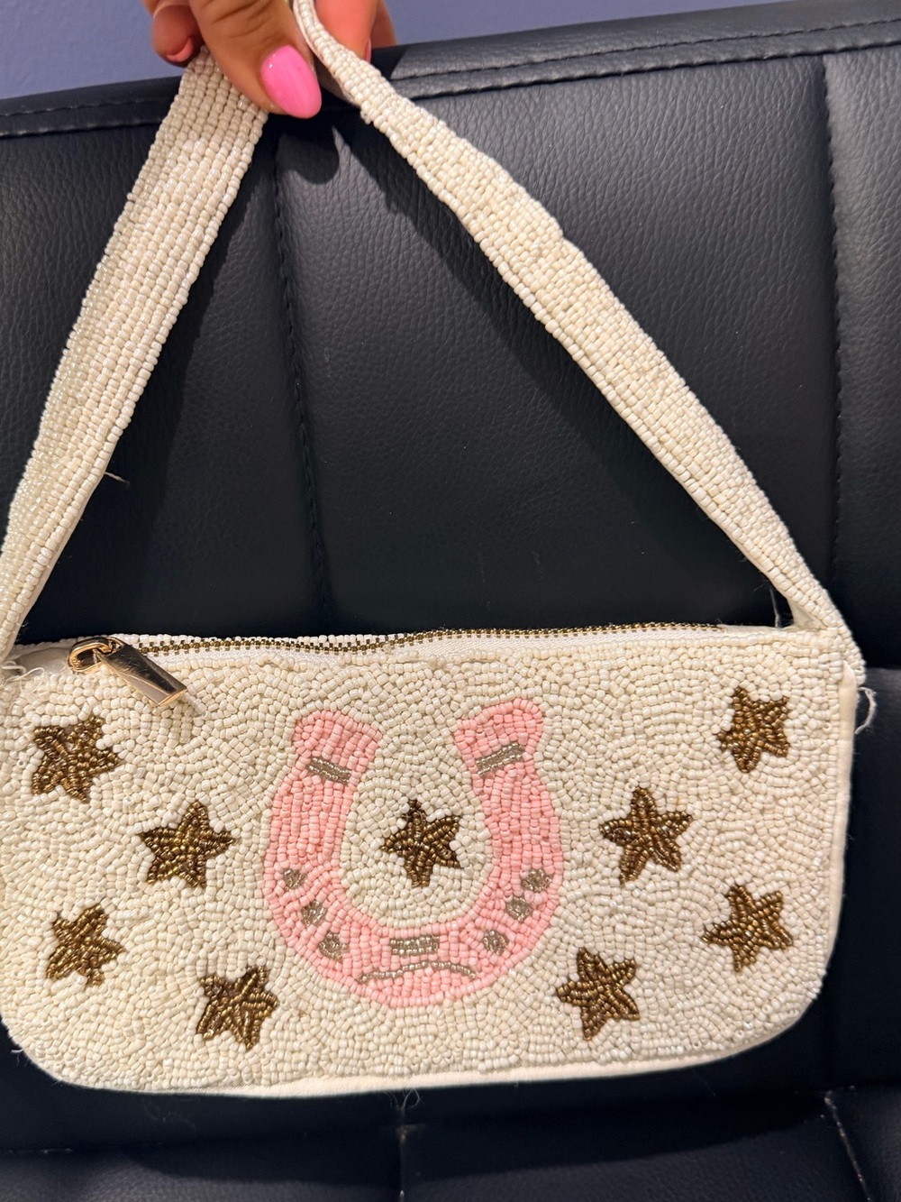 Sincerely Jules Cream Satin Interior Clutch